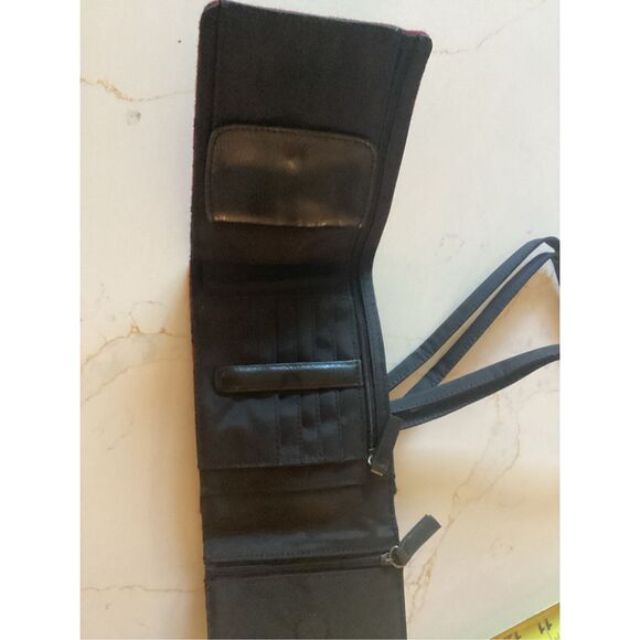 Pendleton Wallet Crossbody Bag Red Black Bucking Bronco - Picture 5 of 6